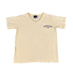 Garland Sport Long Beach Island LBI Womens Yellow T-Shirt Sz Medium